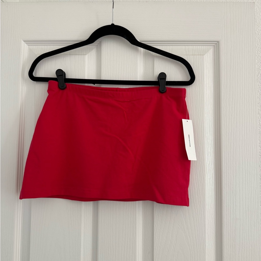 Women's red Mini Skirt